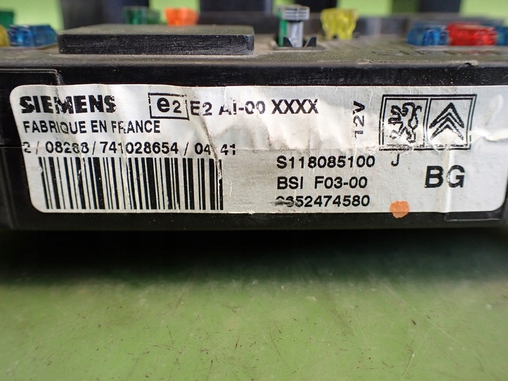 фото №3, Модуль bsi peugeot 206 рестайлінг 1.4 b 04r 9652474580