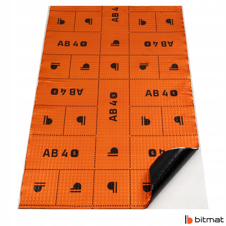 фото №11, Коврик wyciszająca na пол alubutyl 4mm толстая butylowa samoprzylepna