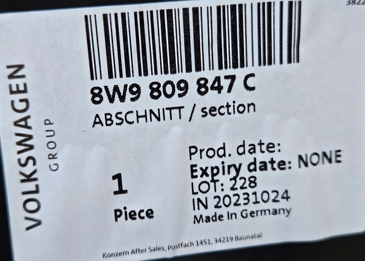 фото №6, Audi a4 b9 8w9 універсал 19-24 рестайлінг поріг стійка лівий