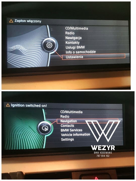 фото №8, Польські меню bmw cic ccc evo nbt pl spolszczenie