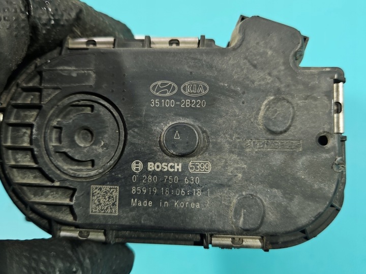 фото №8, Дроссельная заслонка hyundai elantra vi 15-20 35100-2b220 0280750630 1.6 16v