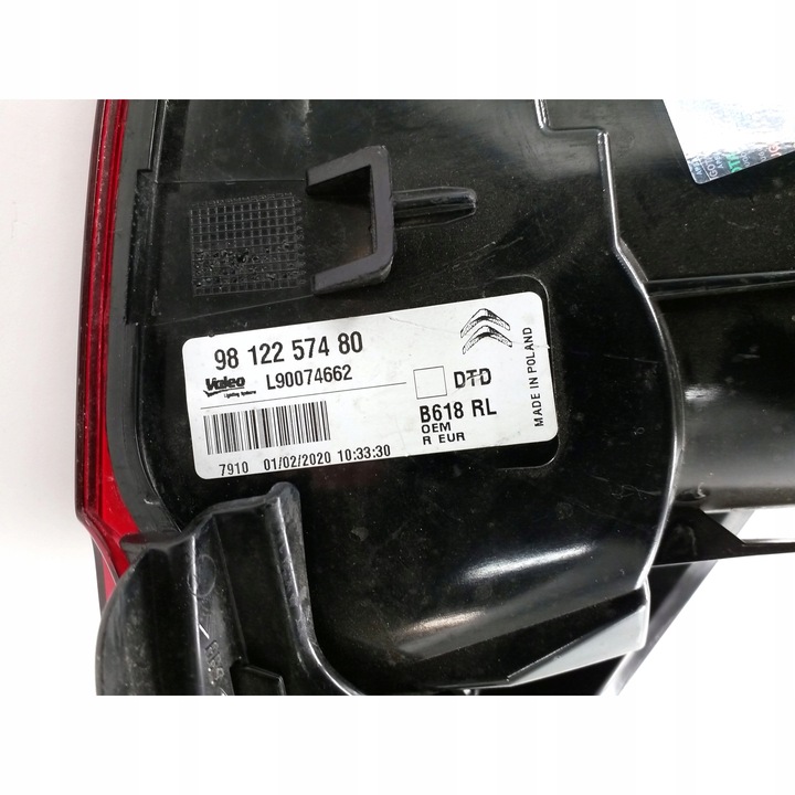 фото №7, Citroën c3 iii sx задні світло 9812257480
