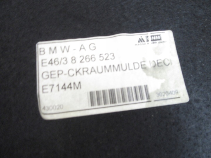 фото №11, Підлога ніша багажника колеса bmw e46 універсал