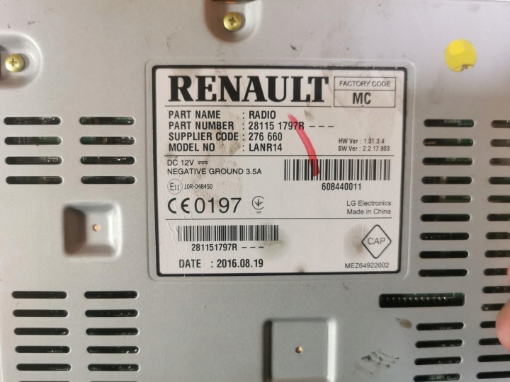 фото №9, Магнитола магнитола renault megane iv 281151797r 16-24