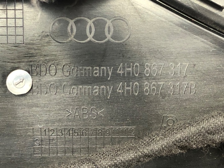 фото №6, Карта двери левые зад audi a8 d4 sedan/limuzyna 09-18 карта