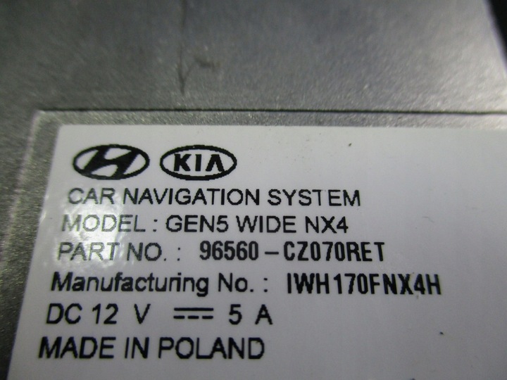 фото №5, Навигация радио hyundai tucson iv 96560-cz070ret