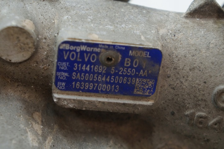 фото №8, Volvo v40 v60 s60 v70 s80 2.0 турбина turbo турбонагнетатель 31441692