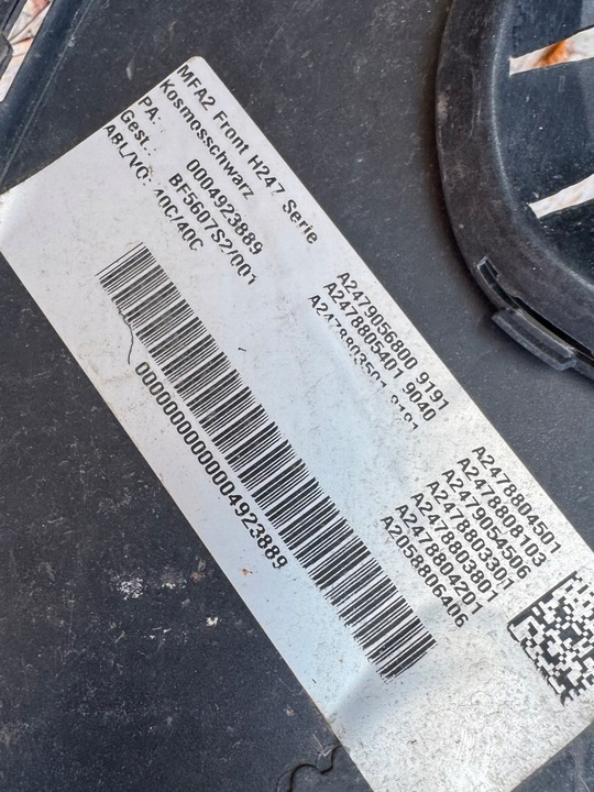 фото №15, Mercedes gla w247 h247 бампер перед решітка org