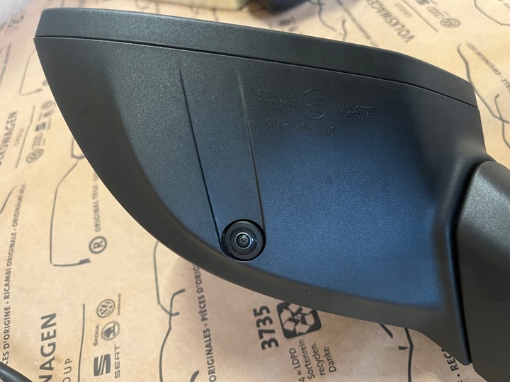 фото №9, Audi a4 b9 рестайлінг дзеркало ліві фотохромний камера 10 pin оригінал чорний edition