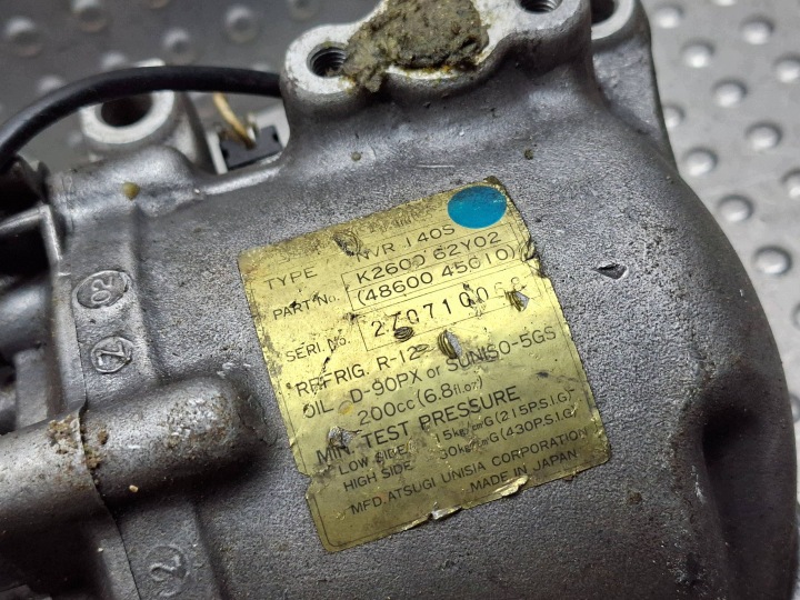 фото №6, Компрессор кондиционера nissan primera p10 90-96 1.6 b k260062y02