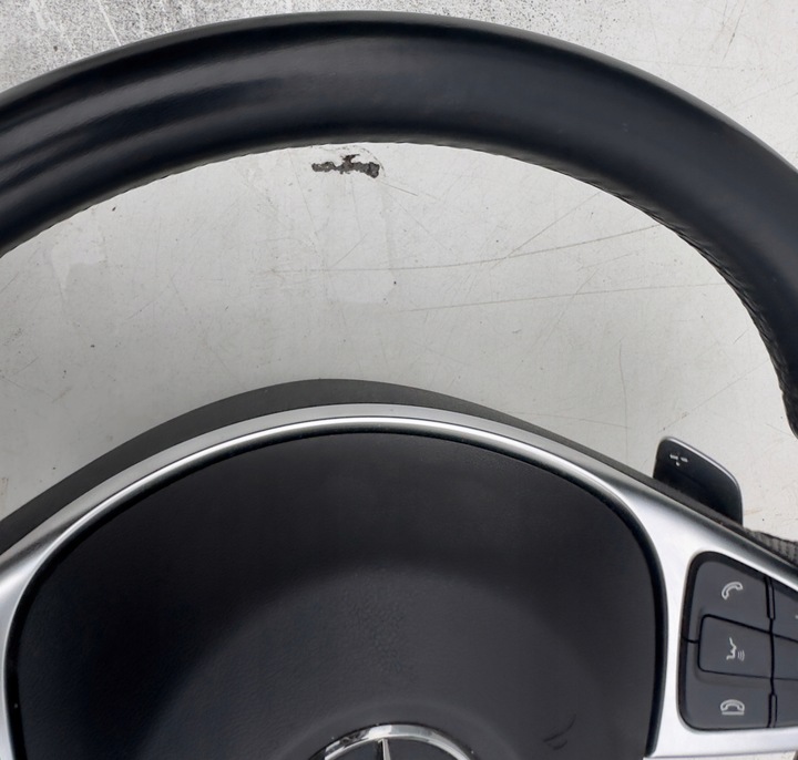 фото №9, Руль amg кожа лепестки mercedes c w205 glc w253 e w213 w238 s w222