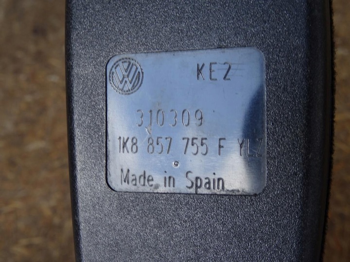 фото №3, Vw scirocco iii застібка ременя ременів ліва перед передня 1k8857755f