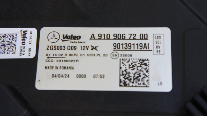 фото №15, Передняя левая правая фара mercedes sprinter полный led w910 w907 a910 a907