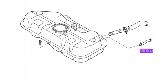 фото №1, Шланг заливання пального hyundai i20 2012-2014