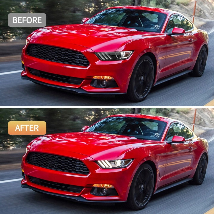 фото №10, Фара передняя kpl vland drl led neon тюнинг ford mustang vi 6 2015-2018