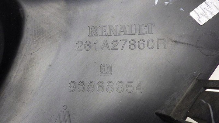 фото №8, Решётка бампера правая trafic iii vivaro b 261a27860r 93868854