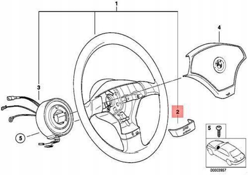 фото №5, Okładka bmw 3 e36 5 e39 оригинальная запчасть 32341162189