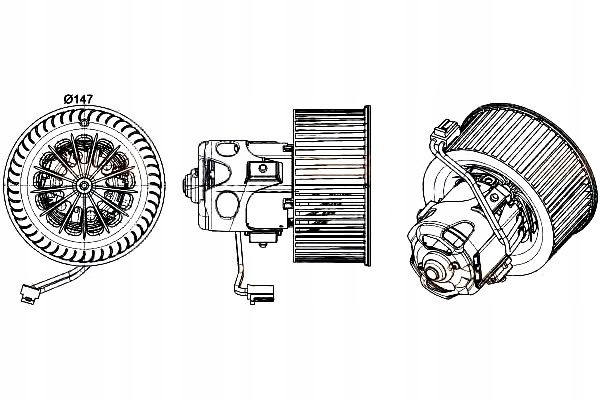 фото №1, Hella вентилятор повітродувка alpina b6 купе 4.4 bitu