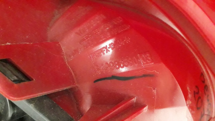 фото №15, Peugeot 207 лампа зад задняя правая 9649986580