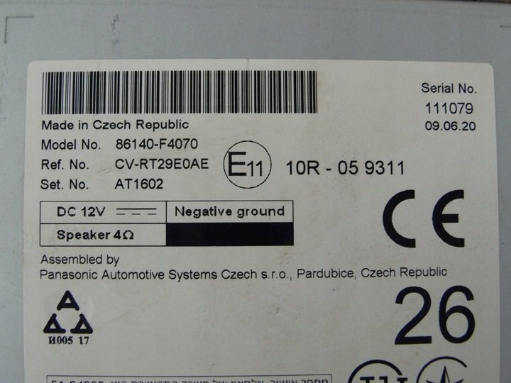 фото №9, Toyota c-hr chr 2019 радио экран дисплей 86140-f4070 86140f4070