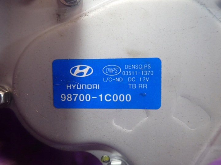 фото №5, Hyundai getz 05-11 рестайлинг моторчик дворники зад 987001c000