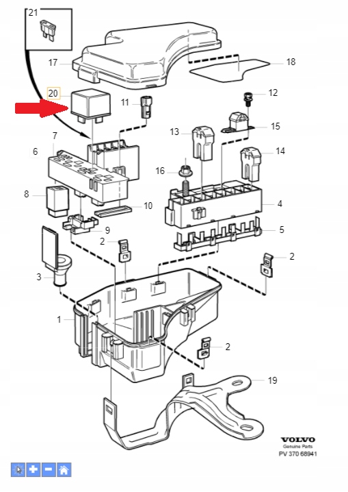 фото №1, Реле насоса пального volvo оригінальний номер 9494448