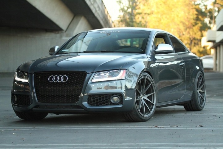 фото №11, Решётка радиатора audi a5 s-line 8t 07-12 rs5 design решётки противотуманные фары чёрный блеск