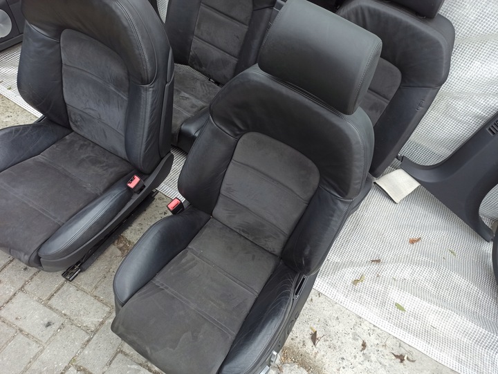 фото №11, Audi a8 s8 d3 сидіння комплект sport алькантара електричний підігрів перед зад