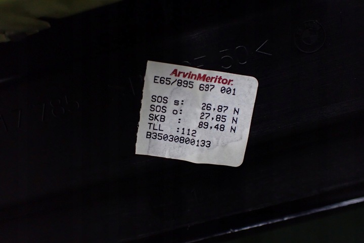 фото №5, Люк панорама комплект моторчик bmw 7 e65 08r