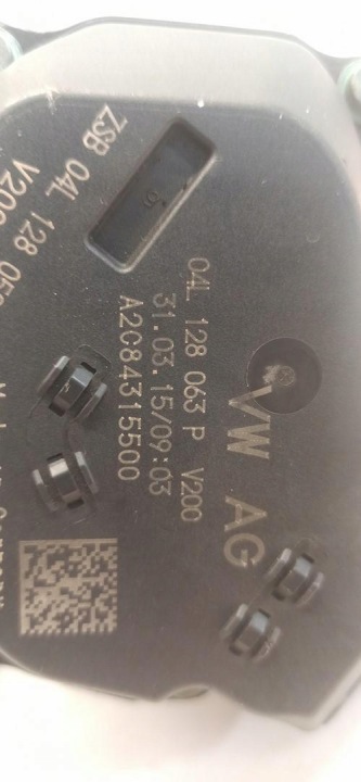 фото №8, Vw skoda audi дроссельная заслонка 04l128063p
