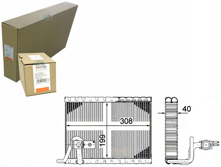 фото №1, Behr hella испаритель кондиционера citroen ds5 peuge