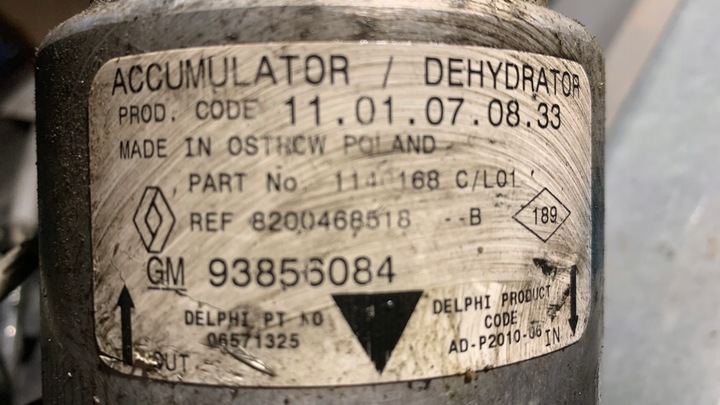 фото №9, Renault trafic ii opel vivaro 1,9 2,0 2,5 шланг шланг трубка кондиціонера