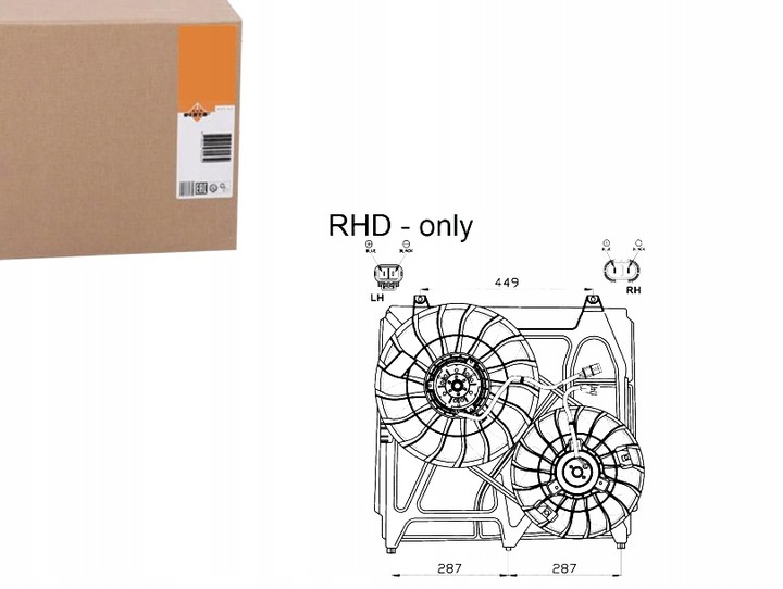фото №1, Nrf wentulator радіатор 253503e600 252313e600 977