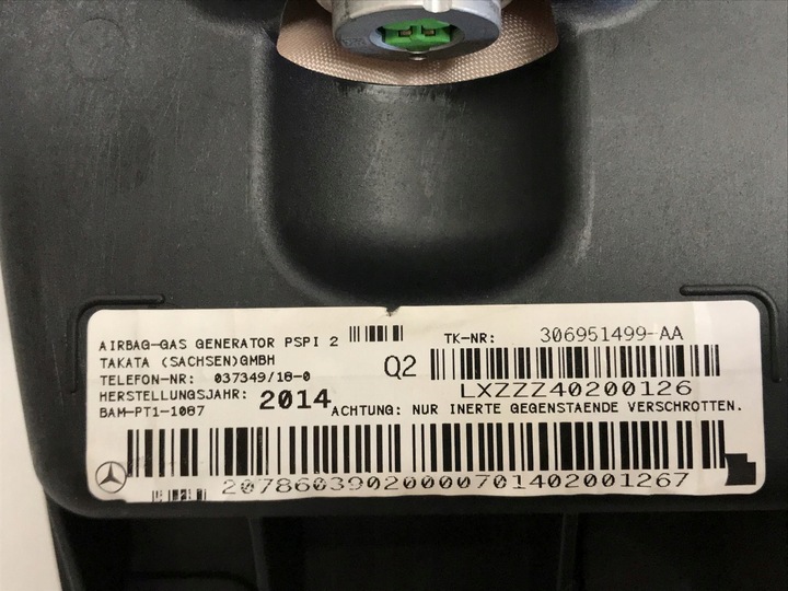 фото №9, Mercedes w204 w207 подушка безпеки подушка пасажира