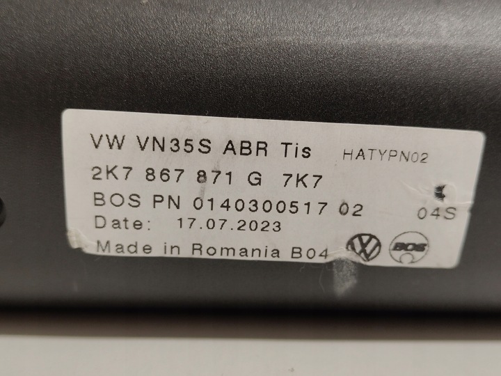 фото №9, Vw caddy v 2k7 ролета багажника нова оригінал 2020-