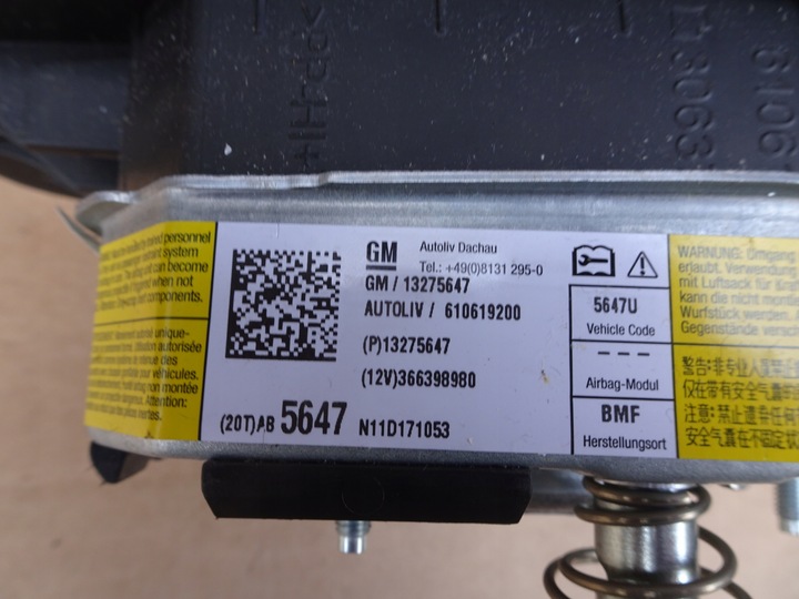 фото №7, Opel insignia a подушка водителя подушка безопасности 13275647