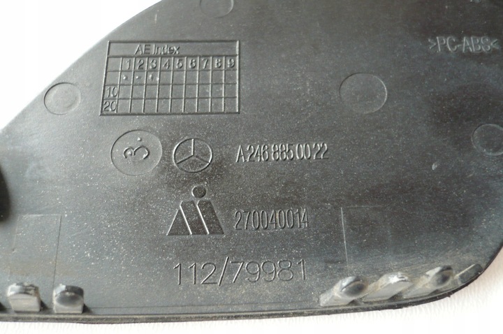 фото №9, Mercedes b-klasa w246 заглушка фаркоп бампер перед 2011-14