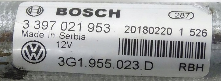 фото №6, Механізм двірник + двигун vw arteon passat b8