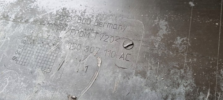 фото №11, Audi a4 b5 рестайлинг 1999-2001 планка спойлер спойлер бампер перед оригинал