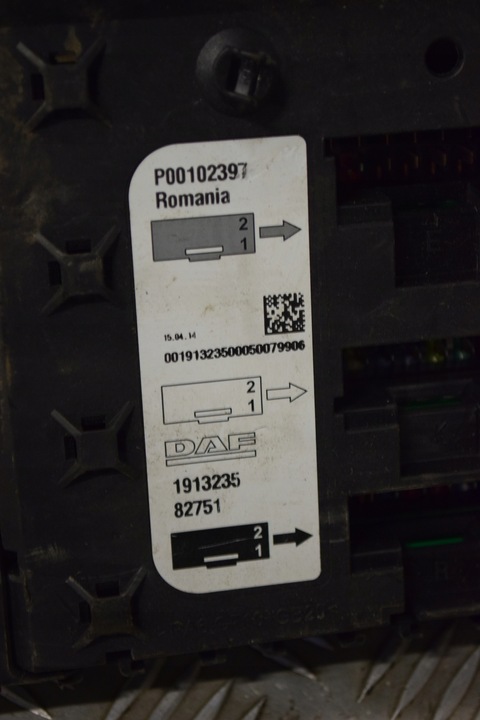 фото №3, Номерной знак плита предохранителей daf xf 106