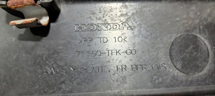 фото №8, Honda civic x защита бампер перед 71160-tfk-g0