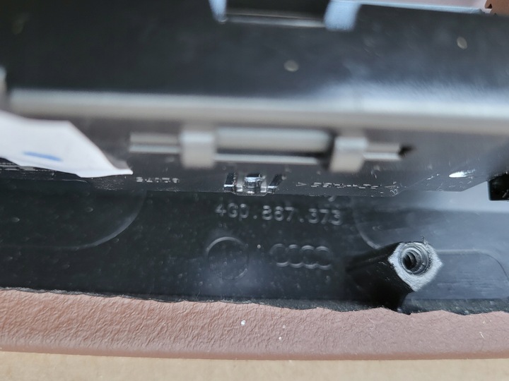 фото №12, Підлокітник обшивка перемикач скла задній audi a6 c7 4g коричнева шкіра оригінальний номер