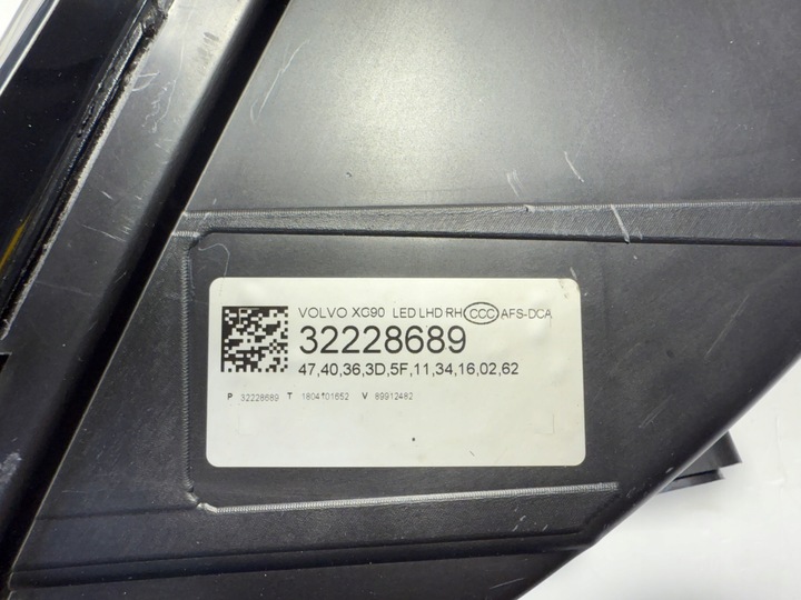 фото №8, Volvo xc90 лампа лампы передние полный led комплект 32228688 32228689