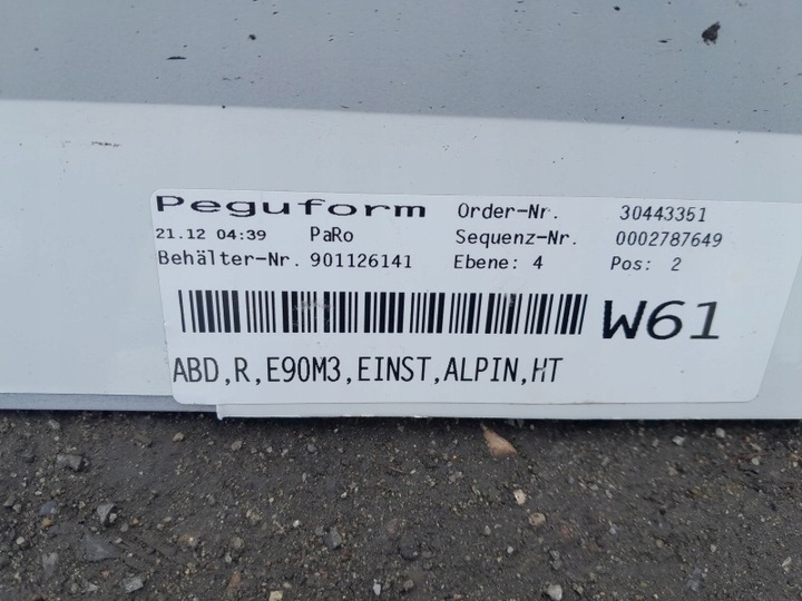 фото №4, Bmw e90 m3 sedan поріг накладка порогова альпійський білий