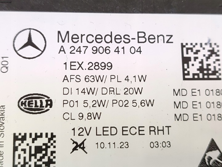 фото №14, Фара лівий праві multibeam лампа перед led mercedes gla ii 2019–23 w247