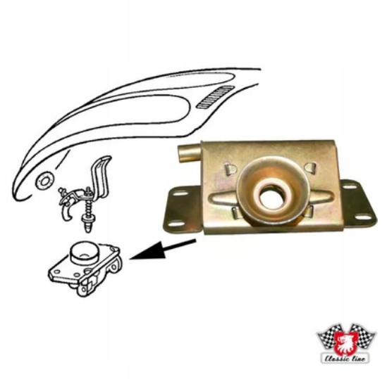 фото №1, Vw garbus замок капота нижний