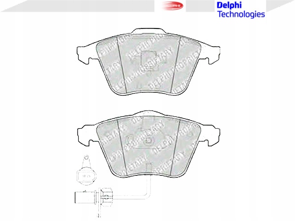 фото №10, Delphi lp1922 набір гальмівні колодки гальмівних, гальма дискові