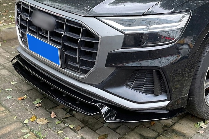 фото №7, Накладка бампера передней do audi sq8 2018-2024 s-line чёрный mat abs