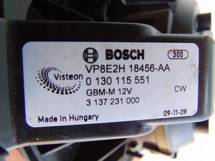 фото №3, Вентилятор воздуходувка нагревателя ford fiesta mk7