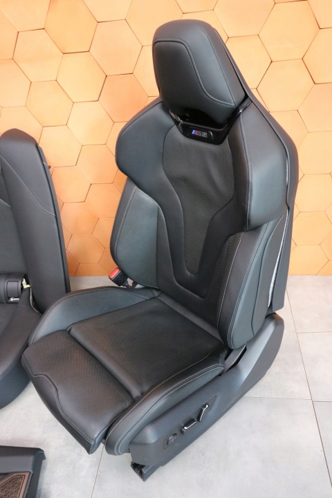 фото №8, Bmw m5 g90 m-power салон сиденья память bowers&wilkins merino чёрный